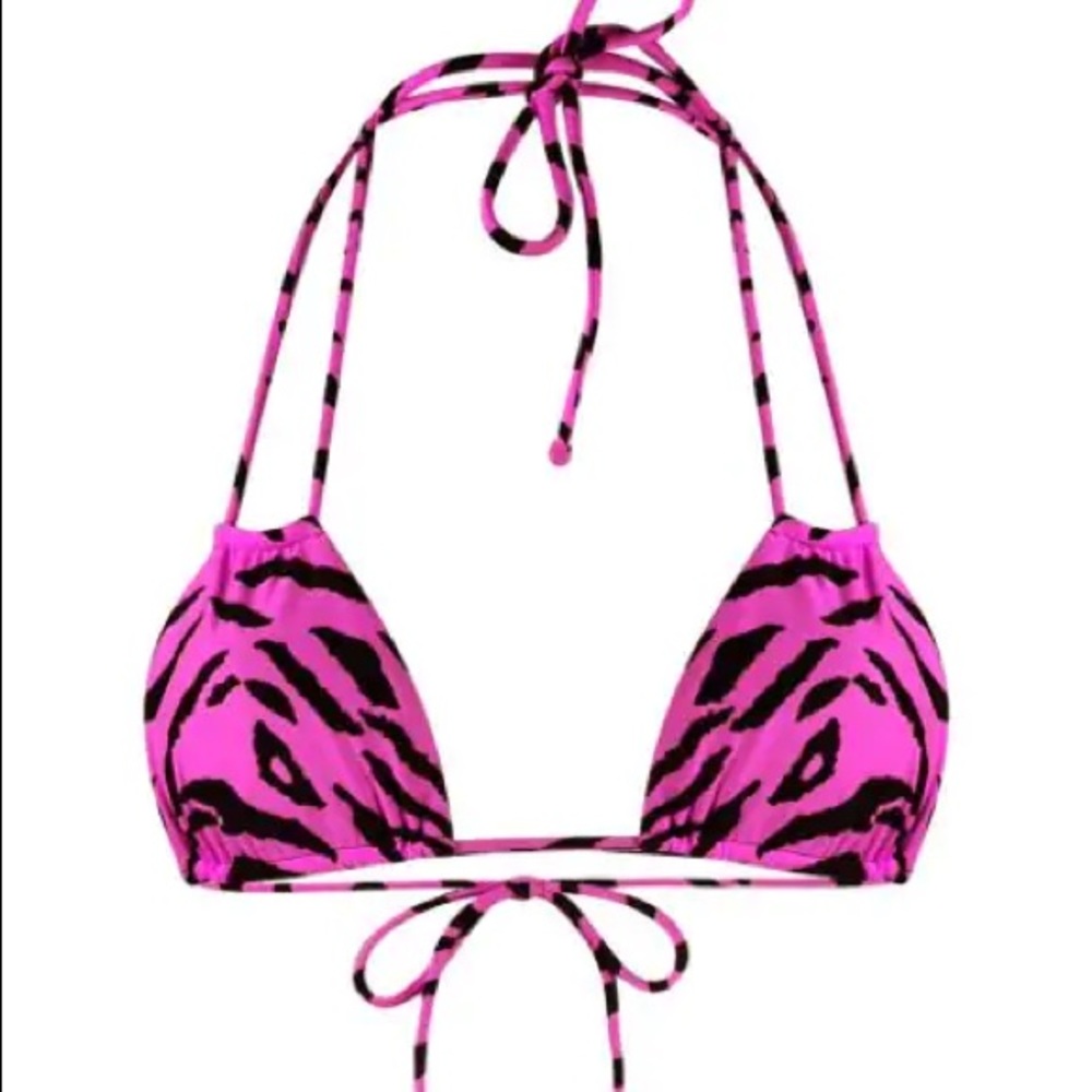 YSL Zebra- Print Bikini Top!